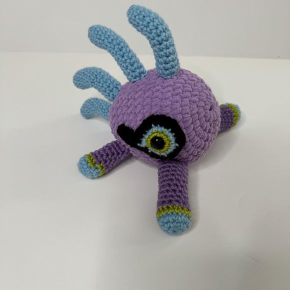 Murloc & Baby Crochet Stuffed Animal World of Warcraft Handmade Plush Gift WOW - Picture 9 of 9